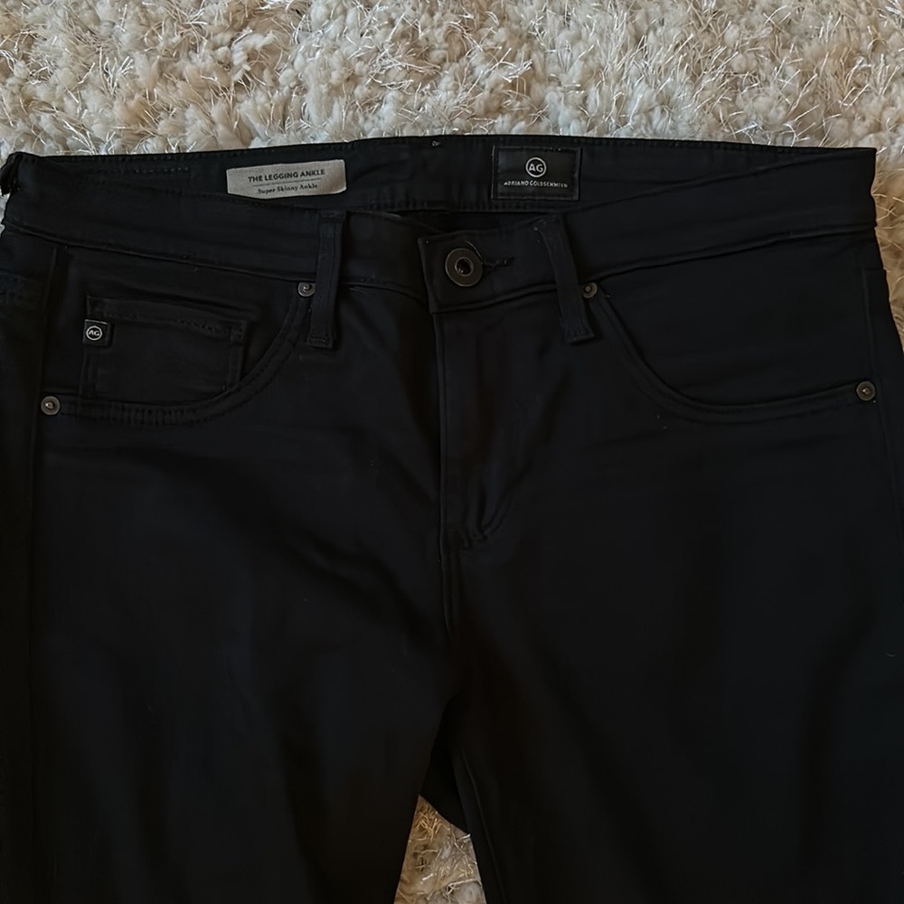 AG The Legging Ankle Black skinny jeans size 26R